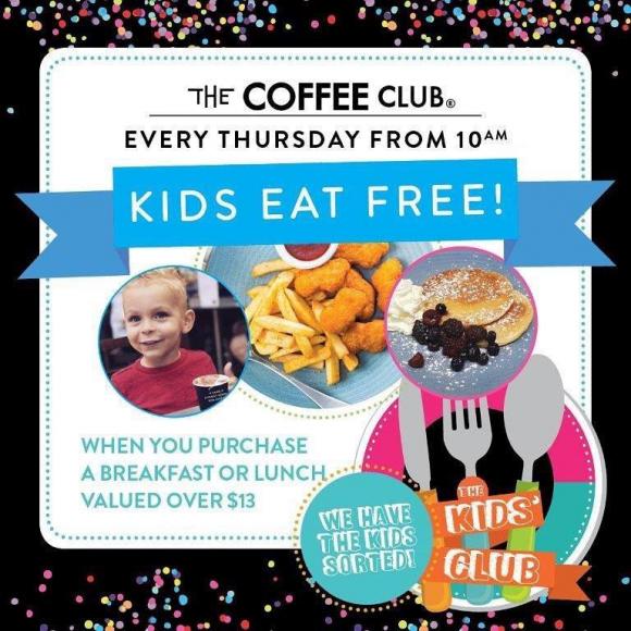 Coffee Club Kids Eat Free Deal