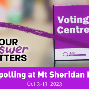 Referendum Pre-Polling at Mt Sheridan Plaza